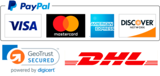 Paypal DHL GeoTrust logo footer